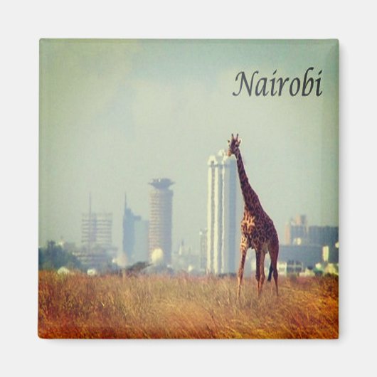 zKE017 NAIROBI, Kenia, Afrika, Kühlschrank Magnet (Vorne)