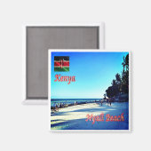 zKE019 KENYA, Nyali Beach, Afrika, Kühlschrank Magnet (Vorderseite/Rückseite)