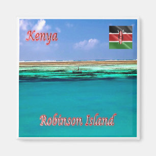 zKE021 KENIA, Robinson Island, Afrika, Kühlschrank Magnet