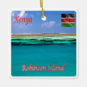 zKE021 KENYA, Robinson Island, Afrika, Keramikornament (Vorderseite)