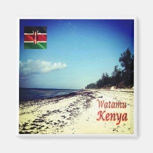 zKE025 KENYA, Watamu Beach, Afrika, Kühlschrank Magnet