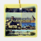zKE026 NAIROBI, Kenia, Afrika, Keramikornament (Vorderseite)