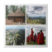 zKE031 KENYA, Mosaik, Afrika, Fliese (Vorderseite)