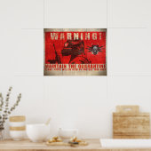 ZKE Quarantine Warning Poster (Küche)