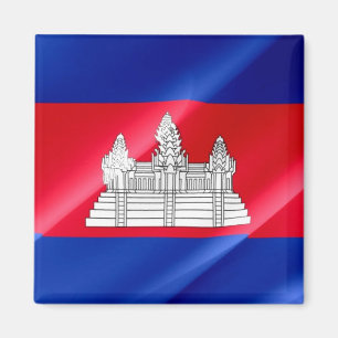 zKH002 Kambodschanischer Waving FLAG Kambodscha, K Magnet