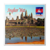 zKH005 ANGKOR WAT, Cambodia, Asia, Fliese (Vorderseite)