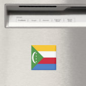zKM001 COMOROS, Flag, Afrika, Kühlschrank Magnet (In Situ (Geschirrspüler))