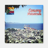 zKM009 MUTSAMUDU, Komoren, Afrika, Kühlschrank Magnet (Vorne)