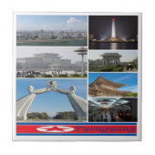 zKP003 PYONGYANG, Nordkorea, Fliese (Vorderseite)