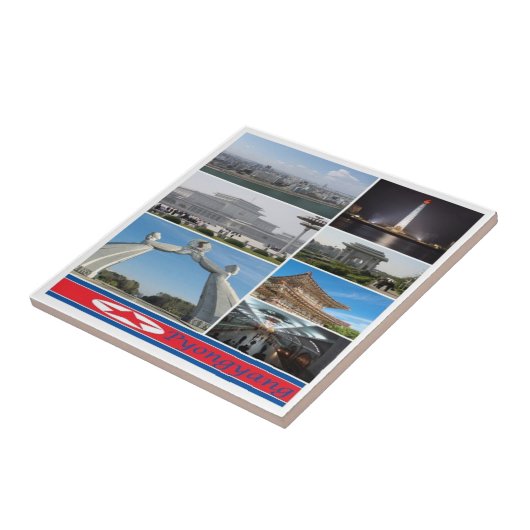 zKP003 PYONGYANG, Nordkorea, Fliese (Seite)