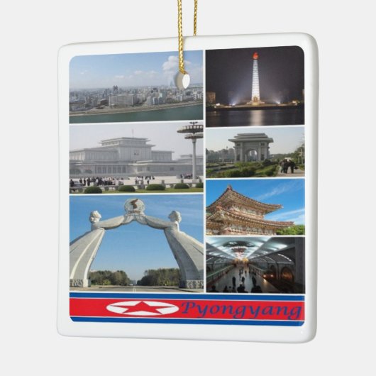 zKP003 PYONGYANG, Nordkorea, Keramikornament (Links)