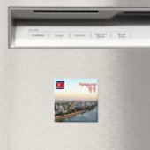 zKP006 Taedong River PYONGYANG Nordkorea, Kühlschr Magnet (In Situ (Geschirrspüler))