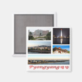zKP007 PYONGYANG, Nordkorea, Asien, Kühlschrank Magnet (Vorderseite/Rückseite)