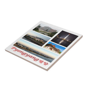 zKP007 PYONGYANG, Nordkorea, Fliese