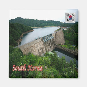 zKR011 DAECHEONG DAM, Südkorea, Asien, Kühlschrank Magnet