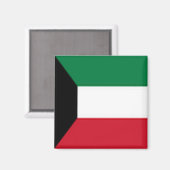 zKW001 Kuwaiti FLAG Kuwait, Kühlschrank Magnet (Vorderseite/Rückseite)