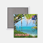 zKY009 CAYMAN INSELN, INNERHALB DES REIFES, Kühlsc Magnet (Vorderseite/Rückseite)