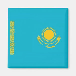 zKZ001 Kasachische FLAG Kasachstan, Kühlschrank Magnet