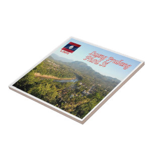 zLA013 PHOU SI Luang Prabang, Laos, Asien, Fliese