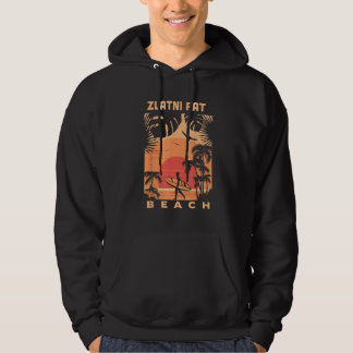 Zlatni Rat Strand Sonnenuntergang Sommerurlaub Vin Hoodie