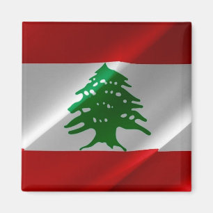 zLB002 wachend libanesische FLAG Libanon, Kühlschr Magnet