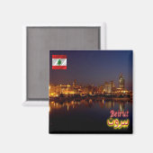 zLB009 BEIRUT, Libanon, Asien, Kühlschrank Magnet (Vorderseite/Rückseite)