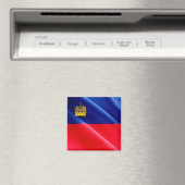 zLI002 LIECHTENSTEIN schwingende FLAG - Kühlschran Magnet (In Situ (Geschirrspüler))