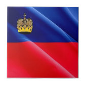 zLI002 LIECHTENSTEIN wafig FLAG - Kühlschrankmagne Fliese (Vorderseite)