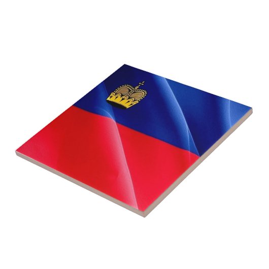 zLI002 LIECHTENSTEIN wafig FLAG - Kühlschrankmagne Fliese (Seite)