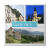 zLI003 VADUZ Liechtenstein, Fliese (Vorderseite)