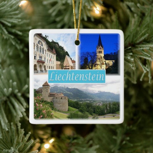 zLI003 VADUZ Liechtenstein, Keramikornament (Baum)