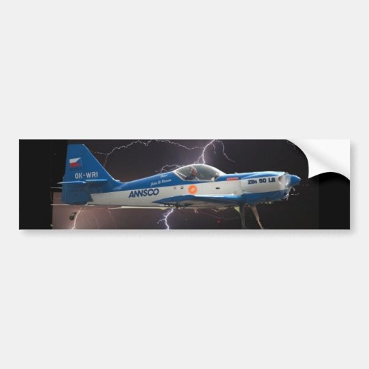 ZLIN 50 IM BLITZ AUTOAUFKLEBER (Vorne)