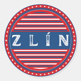 Zlin City Pride Emblem – Czech Identity Runder Aufkleber