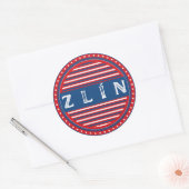 Zlin City Pride Emblem – Czech Identity Runder Aufkleber (Umschlag)