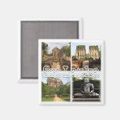 zLK006 SRI LANKA Collage, Asien, Kühlschrank Magnet (Vorderseite/Rückseite)