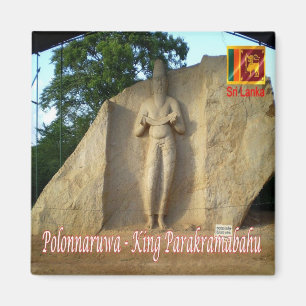 zLK016 KING PARAKRAMABAHU Polonnaruwa, Kühlschrank Magnet