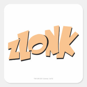 ZLONK! QUADRATISCHER AUFKLEBER