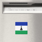 zLS001 LESOTHO FLAG, Afrika, Kühlschrank Magnet (In Situ (Geschirrspüler))