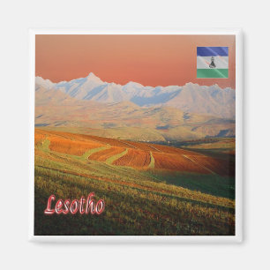 zLS005 LESOTHO, Landschaft, Afrika, Kühlschrank Magnet