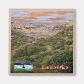 zLS006 LESOTHO, Makhaleng River Gorges, Kühlschran Magnet (Vorne)