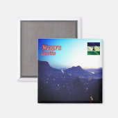 zLS009 MASERU Night, Lesotho, Afrika, Kühlschrank Magnet (Vorderseite/Rückseite)