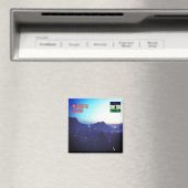 zLS009 MASERU Night, Lesotho, Afrika, Kühlschrank Magnet (In Situ (Geschirrspüler))