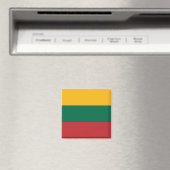 zLT001 Litauische FLAG, LITAUEN, Kühlschrank Magnet (In Situ (Geschirrspüler))