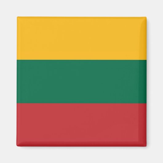 zLT001 Litauische FLAG, LITAUEN, Kühlschrank Magnet (Vorne)