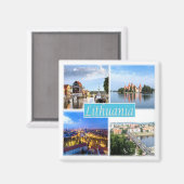 zLT003 LITAUEN, Europa, Kühlschrank Magnet (Vorderseite/Rückseite)