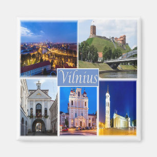 zLT005 VILNIUS Europe, Kühlschrank Magnet
