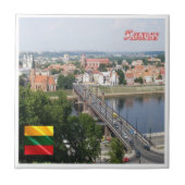 zLT008 KAUNAS, Litauen, Fliese (Vorderseite)