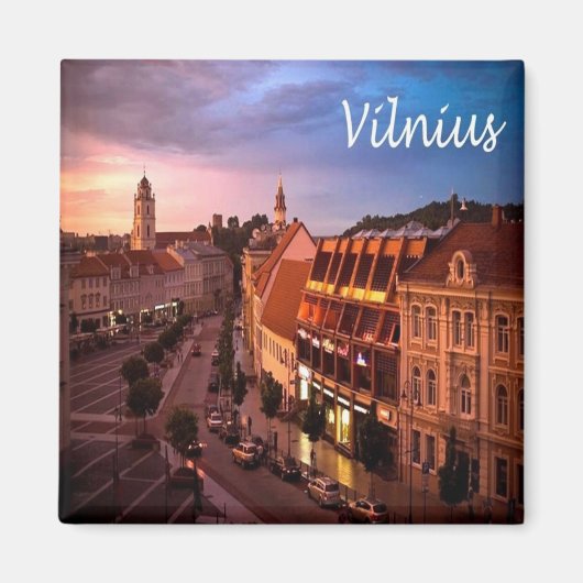 zLT009 VILNIUS, Litauen, Europa, Kühlschrank Magnet (Vorne)