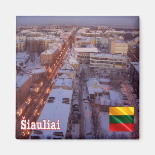 zLT011 ŠIAULIAI, Litauen, Europa, Kühlschrank Magnet