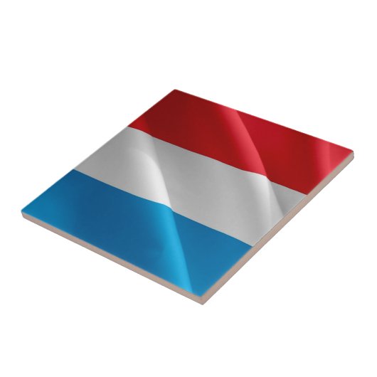 zLU002 LUXEMBURG-WELLENFLAG, Fliese (Seite)